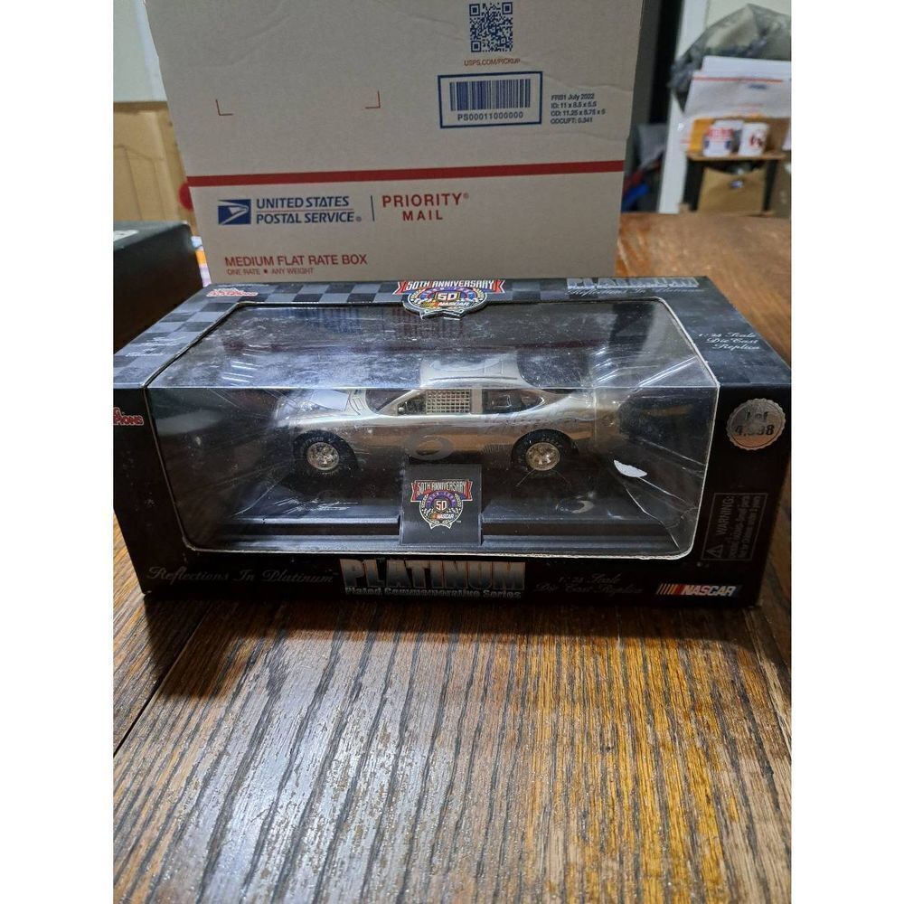 Vintage 98 Racing Champions Platinum Plated Nascar 50th Mark Martin Die Cast Car